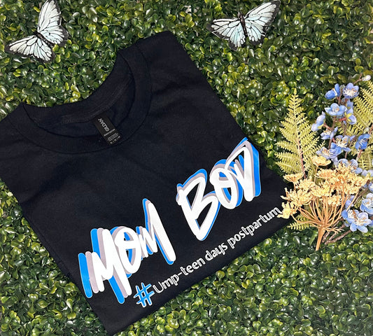 MOM BOD-Black Tshirt