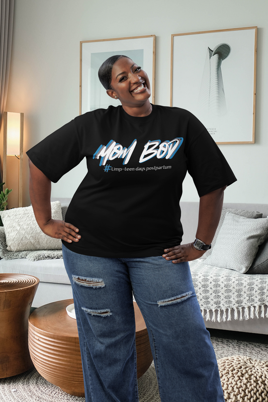 MOM BOD-Black Tshirt